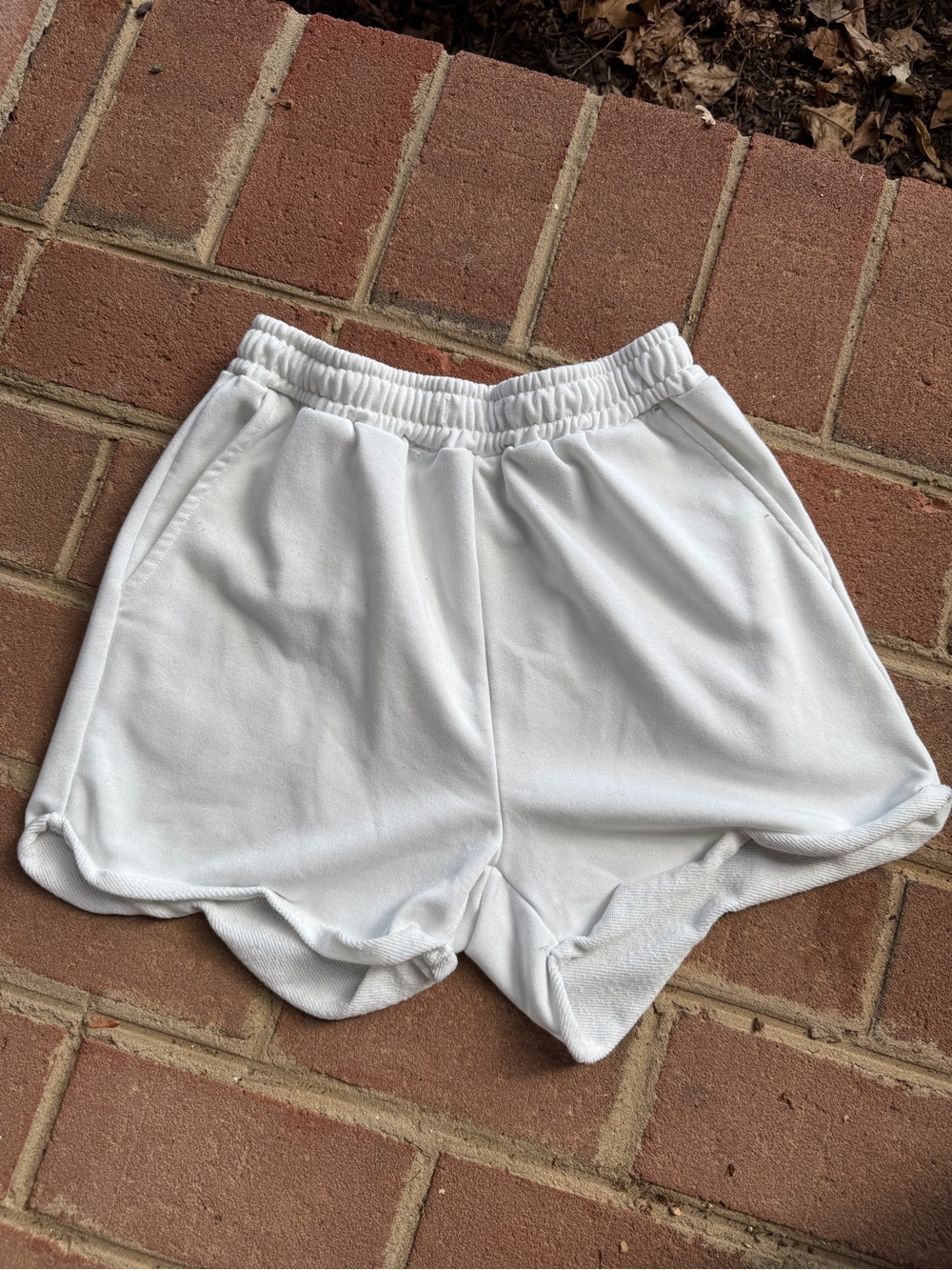 SHEIN White Athletic Women’s Shorts - Classic Pull-On Style